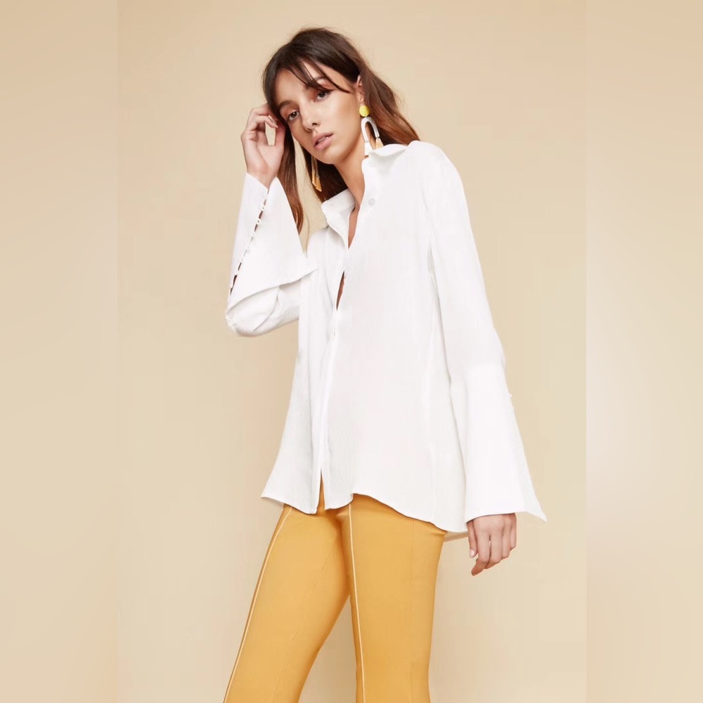 C/MEO Collective Cream Button Down Shirt
